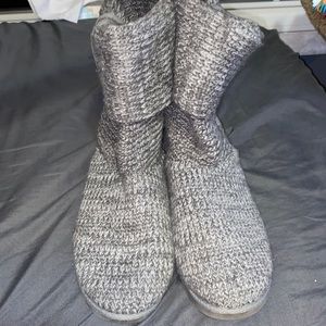 Gray boots